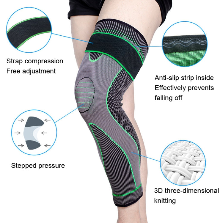 Joelheiras Desportivas de Malha de Nylon para Ciclismo, S, M, L