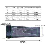Joelheiras Desportivas de Malha de Nylon para Ciclismo, XL, XXL