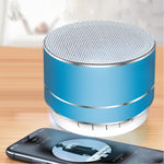 Mini Coluna Bluetooth Sem Fios em Metal