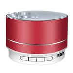 Mini Coluna Bluetooth Sem Fios em Metal