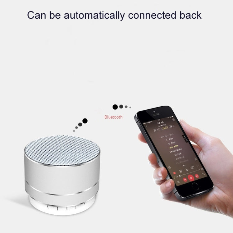 Mini Coluna Bluetooth Sem Fios em Metal