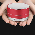 Mini Coluna Bluetooth Sem Fios em Metal