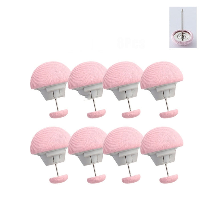 8 PCS Fixador de Edredão em Forma de Cogumelo com Desbloqueio de Toque Único e Sem Marcas, Rosa+Agulha de Tecido, Azul+Agulha de Tecido