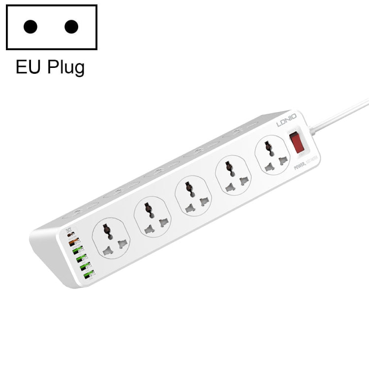 Tomada Multifuncional de Viagem, Casa e Escritório LDNIO SC10610 30W 10+6 Portas com Carregamento Rápido, Especificações:, Ficha UK, Ficha EU, Ficha US