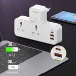 Tomada Multifuncional de Carregamento Rápido LDNIO SC2311 20W PD+QC 3.0 para Casa com Função de Luz Noturna, Especificações:, Ficha EU, Ficha UK, Ficha US