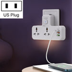Tomada Multifuncional de Carregamento Rápido LDNIO SC2311 20W PD+QC 3.0 para Casa com Função de Luz Noturna, Especificações:, Ficha EU, Ficha UK, Ficha US