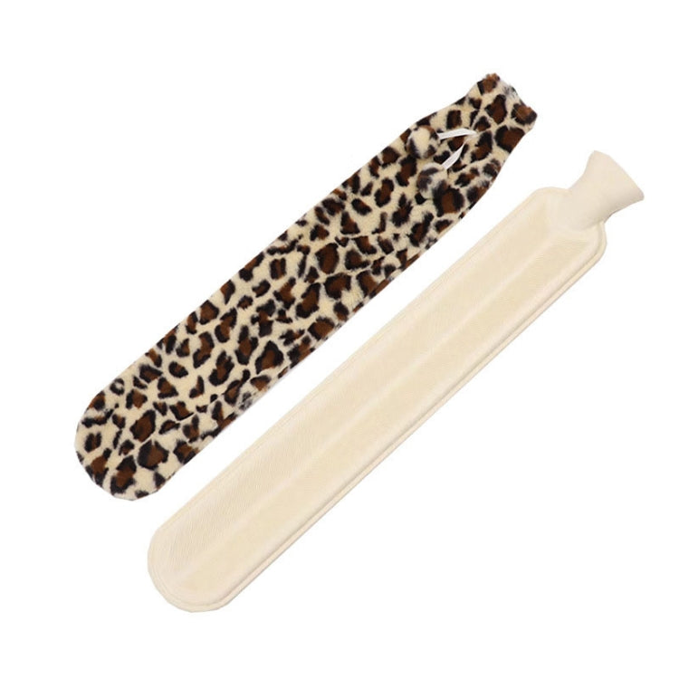 Sacos de Água Quente de Borracha Multifuncionais em Tira Longa de 2L, Especificação: Bege Leopardo