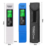 Caneta Medidora de Condutividade para Teste de Qualidade da Água TDS & EC com Retroiluminação, Modelo com Retroiluminação (Branco), Modelo com Retroiluminação (Azul)