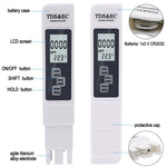 Caneta Medidora de Condutividade para Teste de Qualidade da Água TDS & EC com Retroiluminação, Modelo com Retroiluminação (Branco), Modelo com Retroiluminação (Azul)