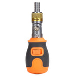 Conjunto de Chave de Fendas de Catraca Multifuncional Portátil 8 em 1 com Cabeça S2, 8 em 1 Laranja, 8 em 1 Cinzento
