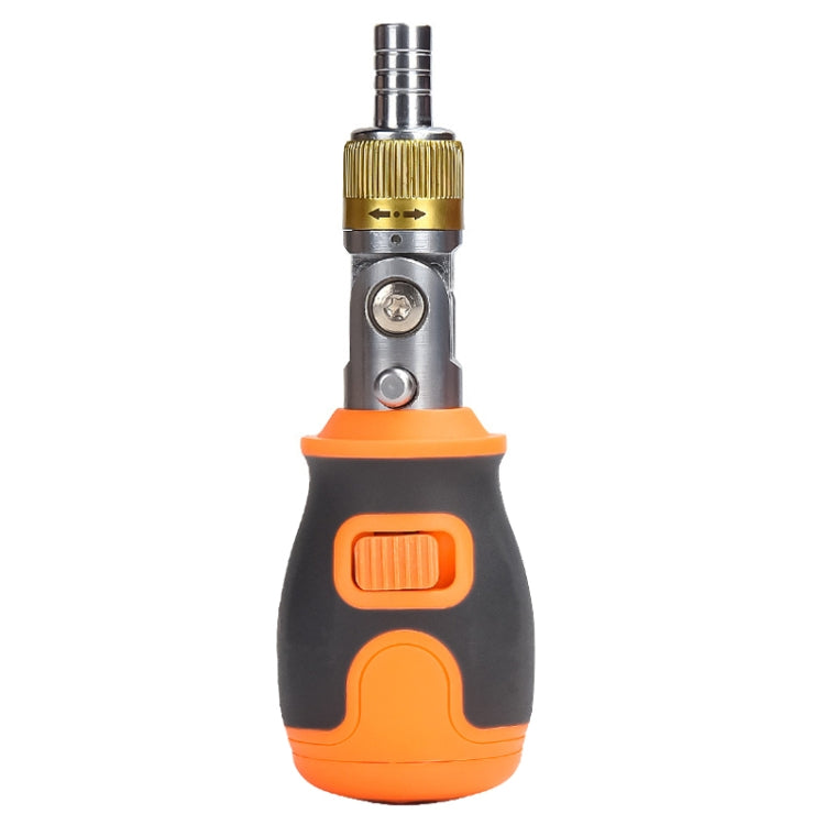 Conjunto de Chave de Fendas de Catraca Multifuncional Portátil 8 em 1 com Cabeça S2, 8 em 1 Laranja, 8 em 1 Cinzento
