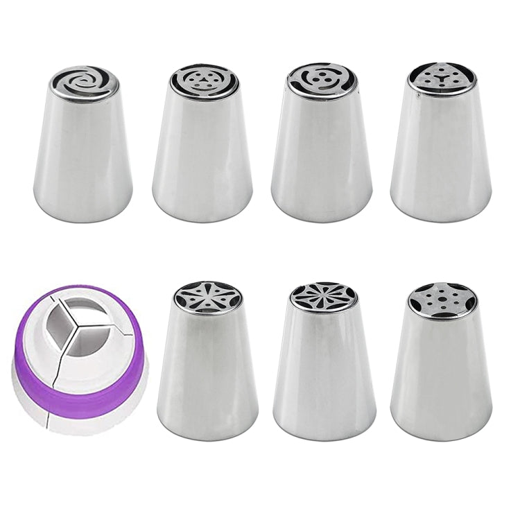 Conjunto de Bicos para Laminagem em Aço Inoxidável para Bolo DIY, Ferramentas de Cozinha, Conjuntos de 7PCS, 8PCS, 9PCS, 10PCS, 11PCS, 12PCS, 14PCS, 128PCS