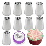 Conjunto de Bicos para Laminagem em Aço Inoxidável para Bolo DIY, Ferramentas de Cozinha, Conjuntos de 7PCS, 8PCS, 9PCS, 10PCS, 11PCS, 12PCS, 14PCS, 128PCS
