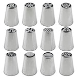 Conjunto de Bicos para Laminagem em Aço Inoxidável para Bolo DIY, Ferramentas de Cozinha, Conjuntos de 7PCS, 8PCS, 9PCS, 10PCS, 11PCS, 12PCS, 14PCS, 128PCS