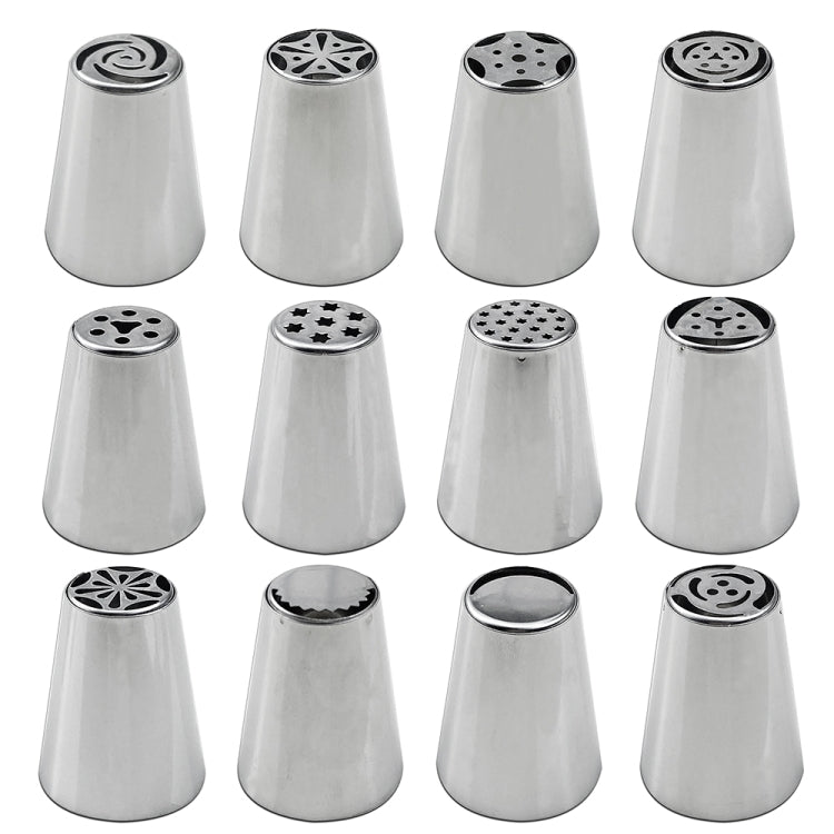 Conjunto de Bicos para Laminagem em Aço Inoxidável para Bolo DIY, Ferramentas de Cozinha, Conjuntos de 7PCS, 8PCS, 9PCS, 10PCS, 11PCS, 12PCS, 14PCS, 128PCS