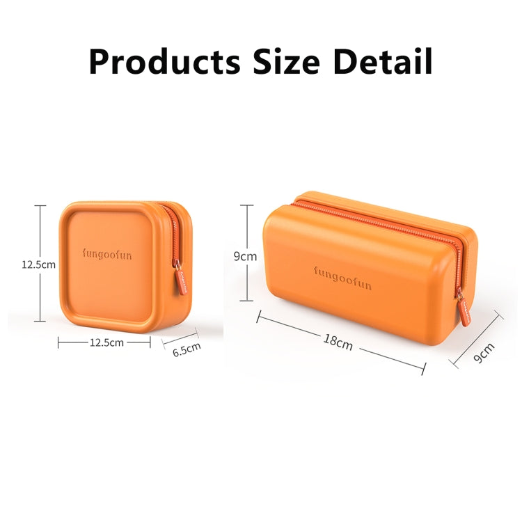 Bolsa de Armazenamento Digital EVA de Cor Doce Fungoofun para Viagem, Bolsa de Cosméticos, Quadrada Rosa, Quadrada Laranja, Quadrada Amarela, Tijolo Rosa, Tijolo Laranja, Tijolo Amarelo