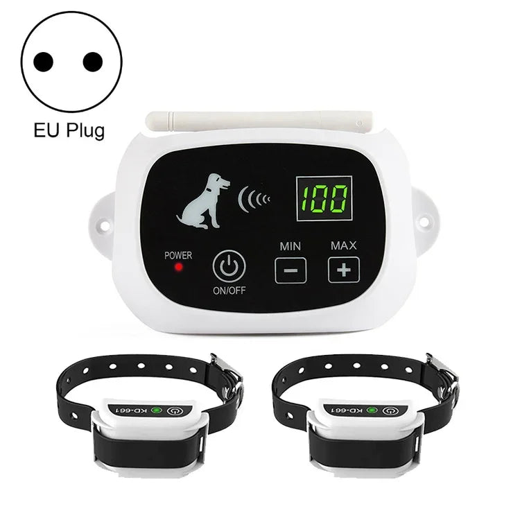 Coleira de Choque Elétrica Sem Fios KD-661 500m para Cerca de Cão, Especificações:, Para Um Cão, Para Dois Cães, Para Três Cães