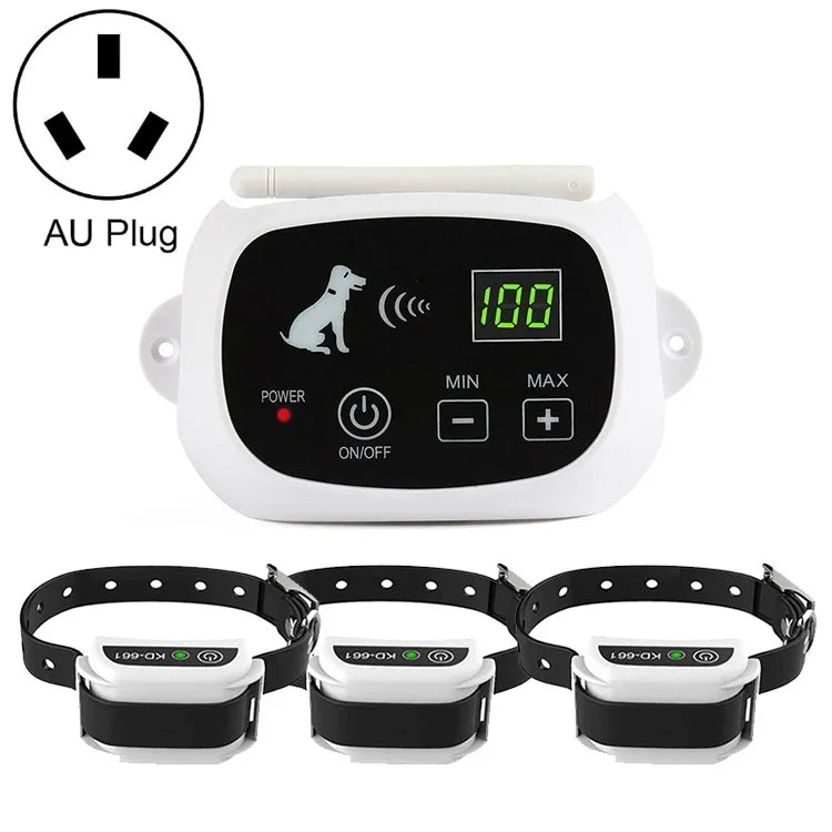 Coleira de Choque Elétrica Sem Fios KD-661 500m para Cerca de Cão, Especificações:, Para Um Cão, Para Dois Cães, Para Três Cães