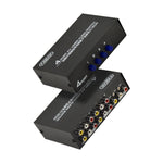 Comutador AV de Áudio e Vídeo FJGEAR FJ-401AV com Interface Lotus de 4 Vias, FJ-401AV
