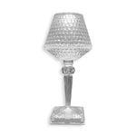 Lâmpada de Mesa de Cristal para Cabeceira, Luz Noturna LED em Forma de Taça de Vinho, Especificações: Modelo USB de 3 Cores, Controlo Remoto RGB 16 Cores, Modelo Plug-in de 3 Cores