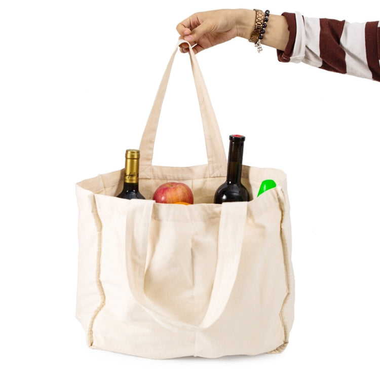 Saco de Compras Compartimentado NIEN Saco de Lona com Alça para Frutas e Legumes, Estilo:, Saco de Compras em Poliéster Algodão, Saco de Compras em Algodão Puro