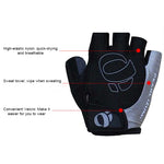 Luvas de Meio Dedo Anti-choque YIZIMI para Ciclismo com Silicone, Luvas Curtas, S, M, L, XL