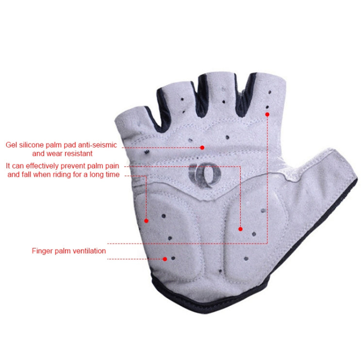 Luvas de Meio Dedo Anti-choque YIZIMI para Ciclismo com Silicone, Luvas Curtas, S, M, L, XL
