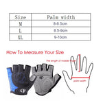 Luvas de Meio Dedo Anti-choque YIZIMI para Ciclismo com Silicone, Luvas Curtas, S, M, L, XL
