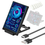 Monitor de Computador de 3,5 Polegadas IPS Visualização Total USB Chassis Tela Secundária, Conjunto 1 (Preto), Conjunto 1 (Branco), Conjunto 2 (Preto), Conjunto 2 (Branco), Conjunto 3 (Preto), Conjunto 3 (Branco)
