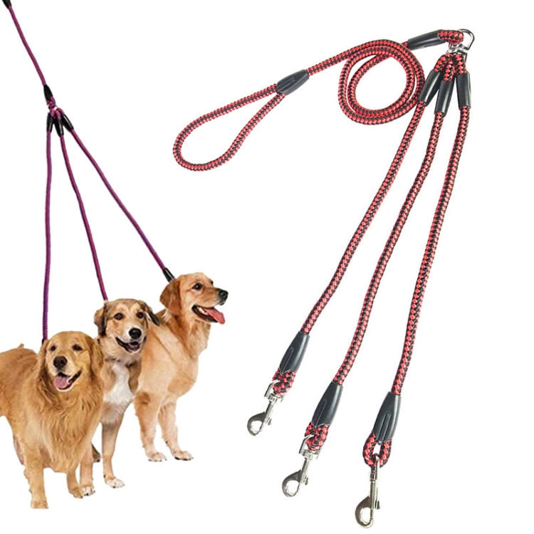 Trela 3 em 1 de 140cm Corda Multi-cabeça para Passeio de Cão, 140cm 3 em 1 Azul, 140cm 3 em 1 Vermelho, 140cm 3 em 1 Vermelho Rosado