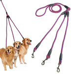 Trela 3 em 1 de 140cm Corda Multi-cabeça para Passeio de Cão, 140cm 3 em 1 Azul, 140cm 3 em 1 Vermelho, 140cm 3 em 1 Vermelho Rosado