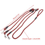Trela 3 em 1 de 140cm Corda Multi-cabeça para Passeio de Cão, 140cm 3 em 1 Azul, 140cm 3 em 1 Vermelho, 140cm 3 em 1 Vermelho Rosado