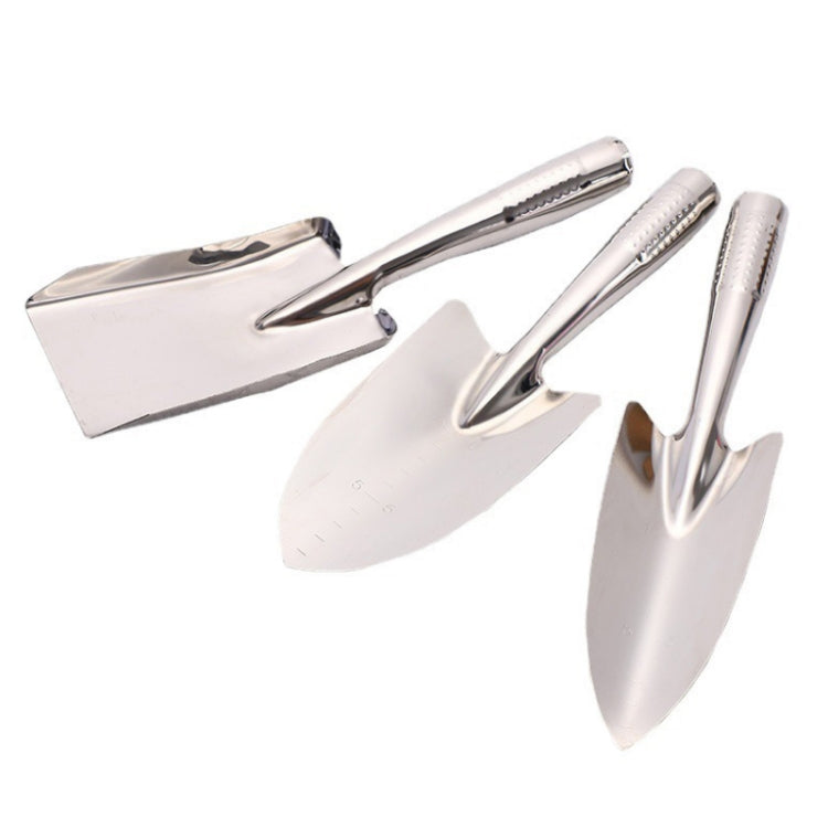 Conjunto de Pá de Aço Inoxidável para Jardinagem Doméstica, 3 PCS/Conjunto