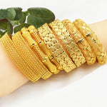 Pulseiras banhadas a ouro 24K para mulheres, pulseira de ouro areia para casamento, B-03, B-04, B-14, B-36, B-45, B-47, B-48, B-49, B-16, B-122, B-113, B-114, B-115, B-54, B-56, B-52, B-13, B-116, B-117, B-118, B-119, B-120, B-121