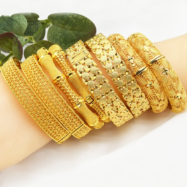 Pulseiras banhadas a ouro 24K para mulheres, pulseira de ouro areia para casamento, B-03, B-04, B-14, B-36, B-45, B-47, B-48, B-49, B-16, B-122, B-113, B-114, B-115, B-54, B-56, B-52, B-13, B-116, B-117, B-118, B-119, B-120, B-121