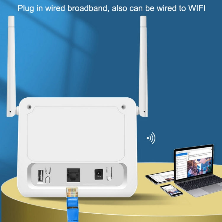 Roteador VR312 4G LTE 4G CPE FDD/TDD Cartão Roteador Móvel MOD Versão Malaia Ficha EU, VR312 Ficha EU Branco