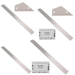 Régua de Medição para Braço de Guitarra Baixo em Aço Inoxidável GNR3, Estilo:, Dentes Duplos+Régua de Nivelamento+Régua de Altura das Cordas