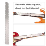 Régua de Medição para Braço de Guitarra Baixo em Aço Inoxidável GNR3, Estilo:, Dentes Duplos+Régua de Nivelamento+Régua de Altura das Cordas