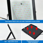 Projetor LED RGB Colorido com Controlo Remoto, 30W, 100W