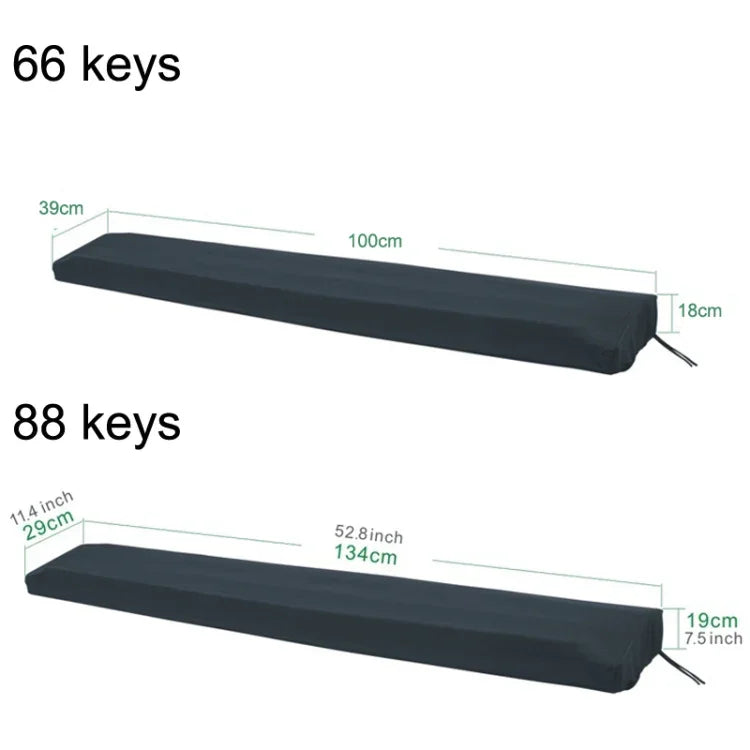 Com Corda de Desenho, À Prova de Pó e Água, Capuz Ajustável para Piano Eletrónico, Estilo:, 61 Teclas, 88 Teclas