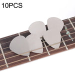 10 Peças de Palhetas de Metal em Aço Inoxidável para Guitarra Baixo, Palhetas de Aço para Guitarra Baixo