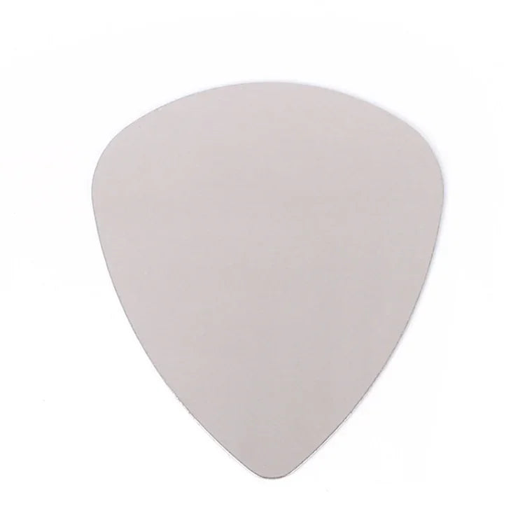 10 Peças de Palhetas de Metal em Aço Inoxidável para Guitarra Baixo, Palhetas de Aço para Guitarra Baixo