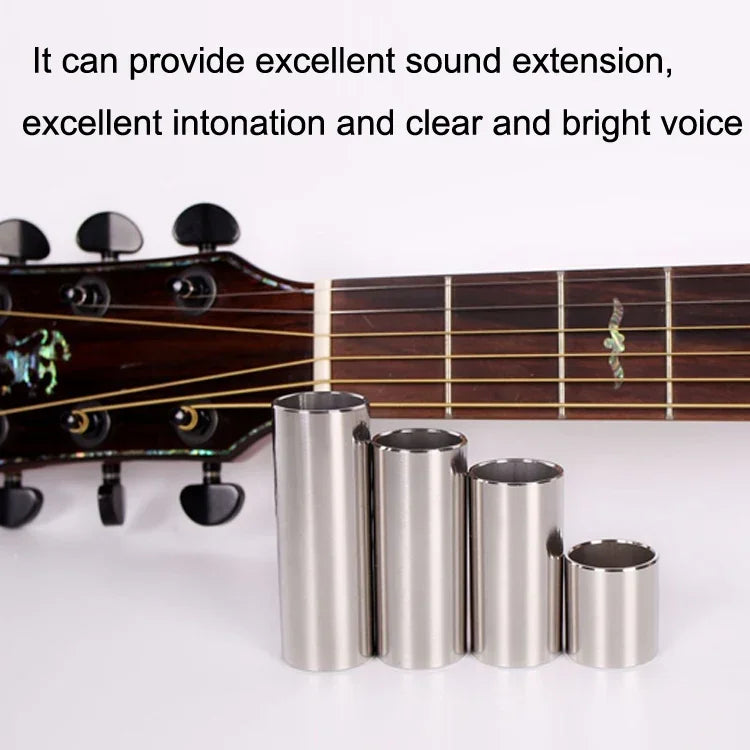 2PCS Stainless Steel Guitar Slide Tube Folk Slide Block, 28mm(Silver), 51mm(Silver), 60mm(Silver), 70mm(Silver), 28mm(Gold), 51mm(Gold), 60mm(Gold), 70mm(Gold), 28mm(Black), 51mm(Black), 60mm(Black), 70mm(Black)