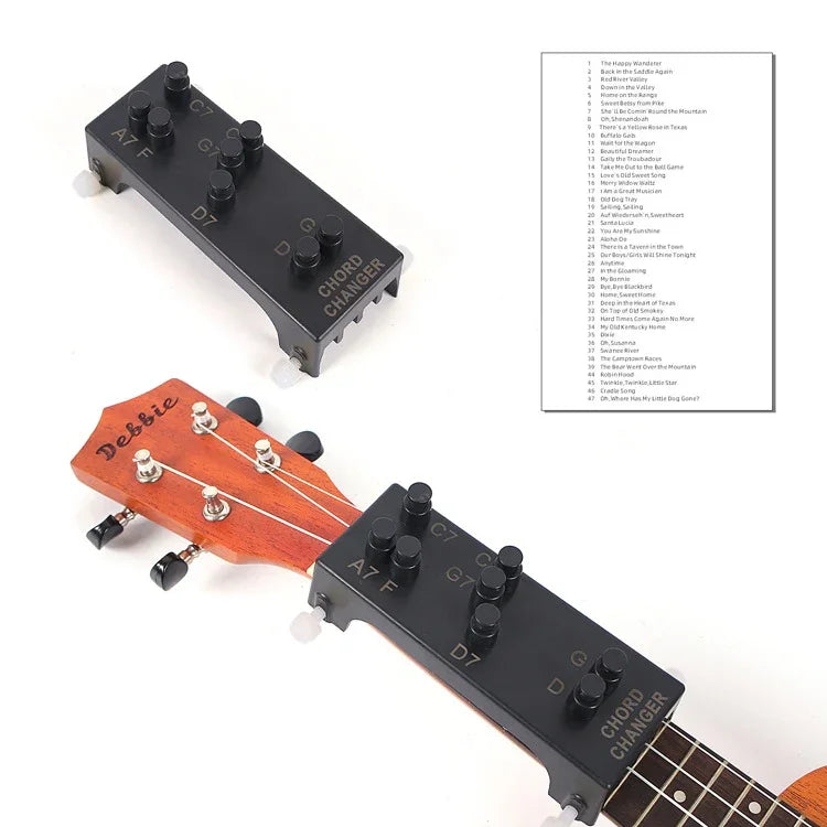Auxiliares de Acordes para Ukulele e Guitarra Folk para Iniciantes