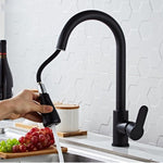 Torneira de Cozinha Extensível em Aço Inoxidável para Pia, Torneira Universal, Especificação:, CLH002 Preto, CLY002 Desenho de Fio, Electroplating