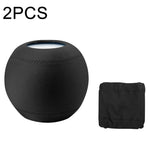 2 Peças Para Homepod Mini Coluna Inteligente Capa Anti-poeira Tecido Elástico Capa de Proteção de Áudio