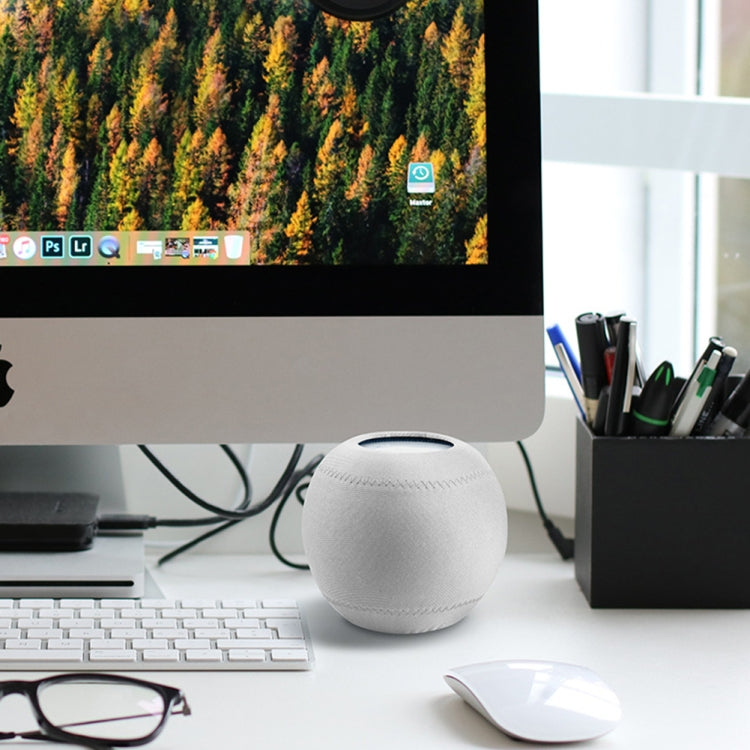 2 Peças Para Homepod Mini Coluna Inteligente Capa Anti-poeira Tecido Elástico Capa de Proteção de Áudio