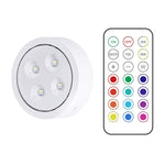 Luz Ambiente de 13 Cores com Comando para Armário, Luz de Hóquei Tátil, Conjunto 3 Luzes 1 Comando, Conjunto 6 Luzes 2 Comandos