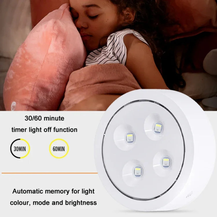 Luz Ambiente de 13 Cores com Comando para Armário, Luz de Hóquei Tátil, Conjunto 3 Luzes 1 Comando, Conjunto 6 Luzes 2 Comandos
