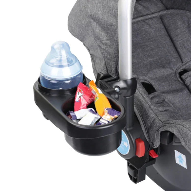 Stroller Double Cup Holder Pushchair Bottle Snack Box Shelf, J4100